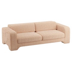 Canapé Giovanna 3 Seater en tissu de lin d'Anvers couleur chair, Popus Editions