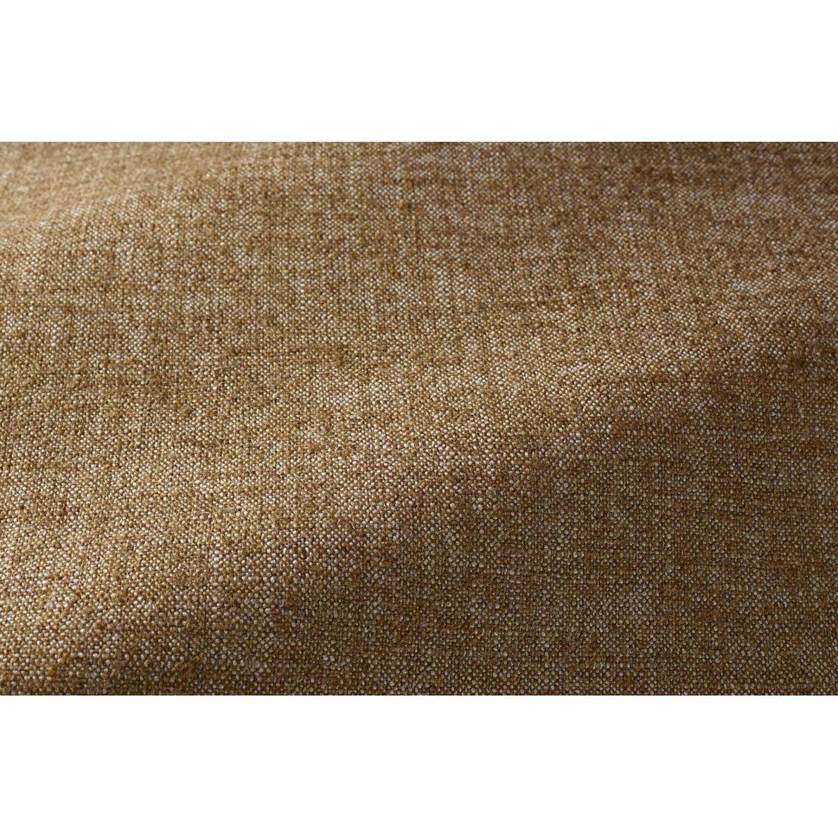 Popus Editions Giovanna 3 Seater Sofa in Ocher London Linen Fabric.

Giovanna is a sofa with a strong profile. A sober, plush line, with this famous detail that changes everything, so as not to forget its strength of character and this charming