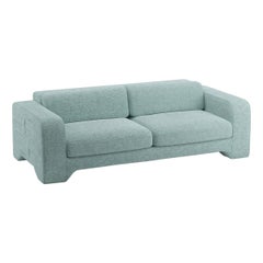 Popus Editions Giovanna 4 Seater Sofa in Mint Megeve Fabric with a Knit Effect