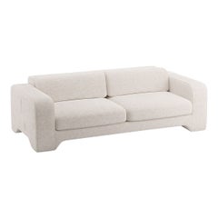 Popus Editions Giovanna 4 Seater-Sofa aus Otter Megeve-Stoff mit Strickeffekt