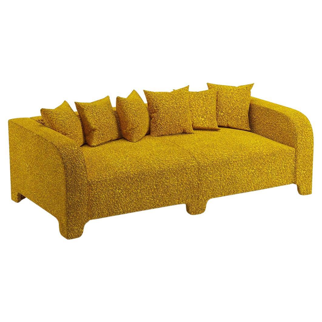Popus Editions Graziella 2 Seater Sofa in Amber Athena Loop Yarn Upholstery For Sale