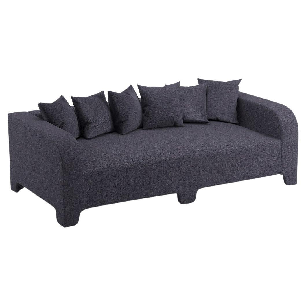 Popus Editions Graziella 2 Seater Sofa in Anthracite Megeve Fabric Knit Effect For Sale