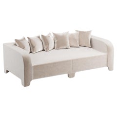 Popus Editions Graziella 2 Seater Sofa in Beige Verone Velvet Upholstery