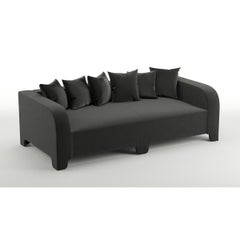 Popus Editions Graziella 2 Seater Sofa in Brown Como Velvet Upholstery
