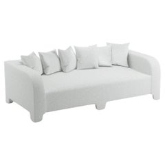 Canapé Graziella 2 Seater des éditions Popus en tissu de lin Zanzi couleur nuage