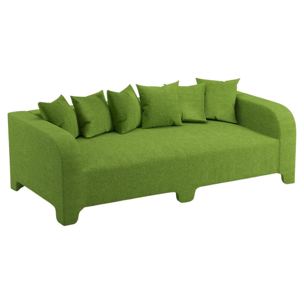 Popus Editions Graziella 2 Seater Sofa in Grass Megeve Fabric Knit Effect For Sale