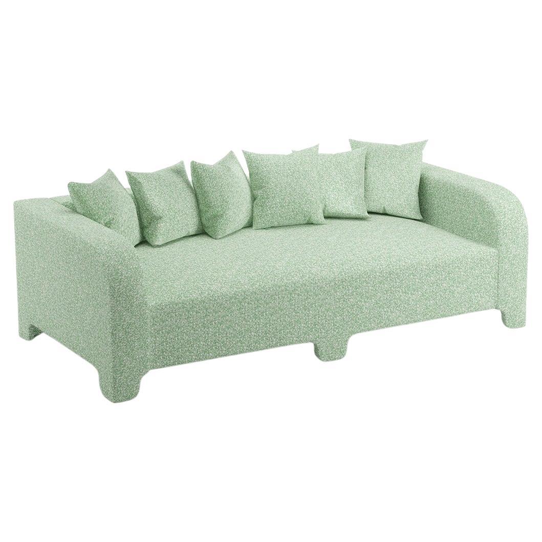 Popus Editions Graziella 2-Seater Sofa in Grass Zanzi Linen Fabric For Sale