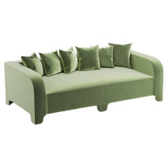 Popus Editions Graziella 2 Seater Sofa in Green Verone Velvet Upholstery