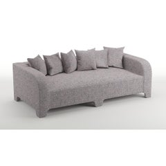 Popus Editions Graziella 2 Seater Sofa in Marine London Linen Fabric