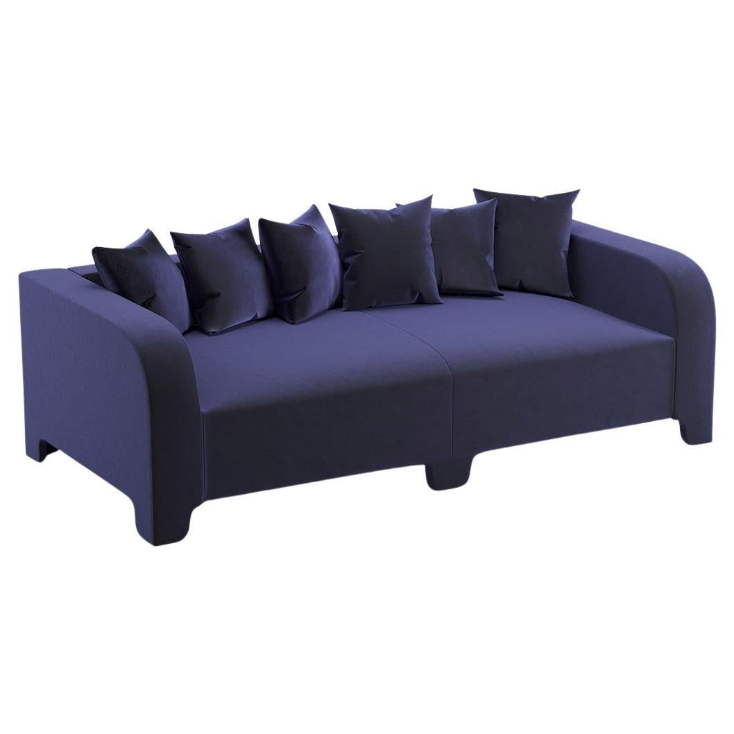 Popus Editions Graziella 2 Seater-Sofa mit marineblauer Como-Samtpolsterung