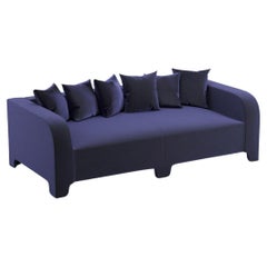 Canapé Graziella 2 Seater en tissu de velours bleu marine Popus Editions