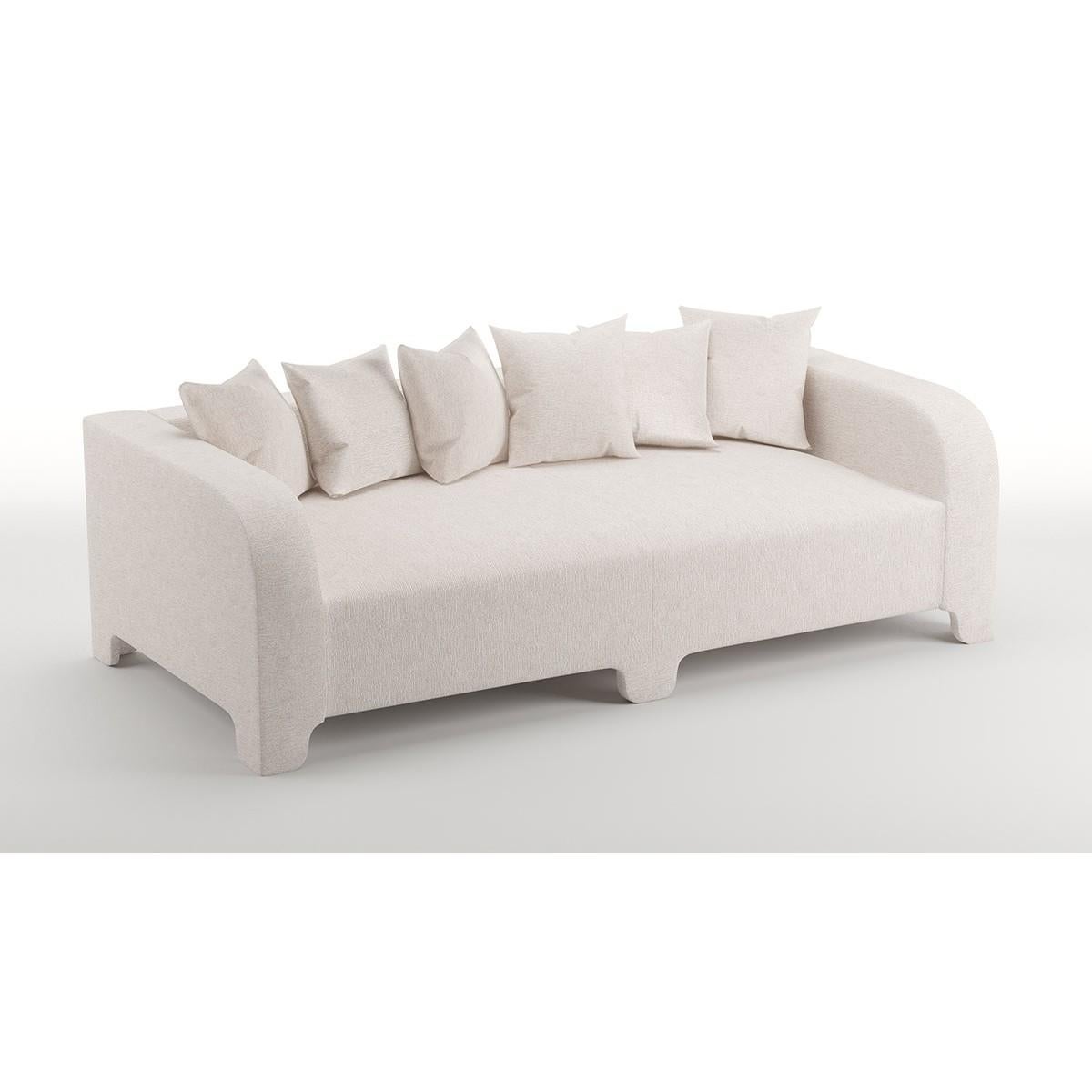Popus Editions Graziella 2 Seater Sofa in Otter Megeve Fabric Knit Effect