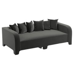 Popus Editions Graziella 3 Seater Sofa in Grey 2 Como Velvet Upholstery