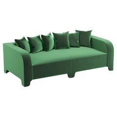 Popus Editions Graziella 3 Seater Sofa in Green 772256 Como Velvet Upholstery