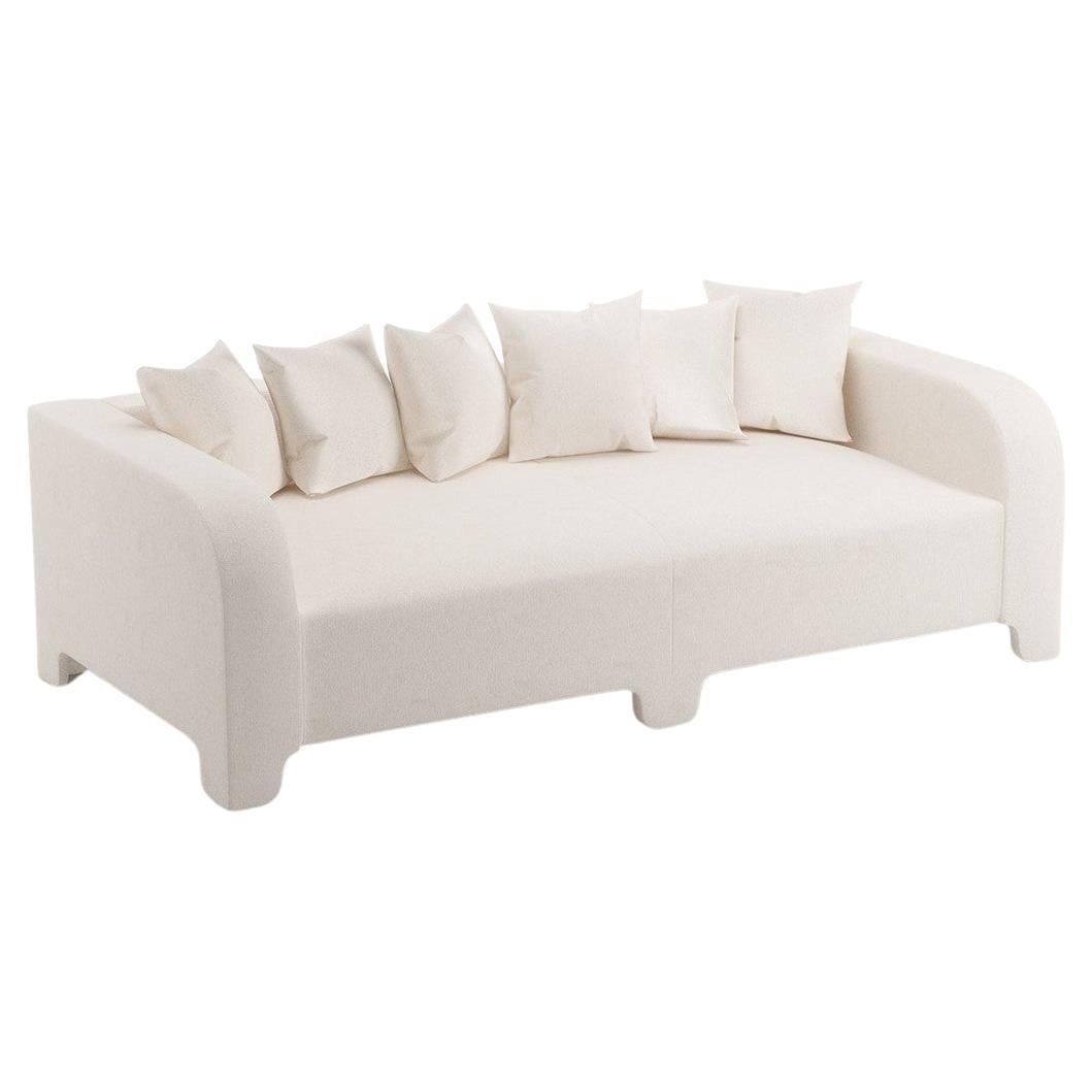 Popus Editions Graziella 3 Seater Sofa in Macadamia London Linen Fabric