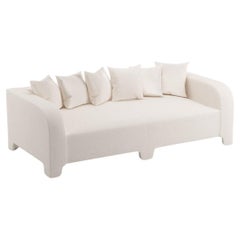 Canapé Graziella 3 Seater en tissu de lin Macadamia London des Éditions Popus