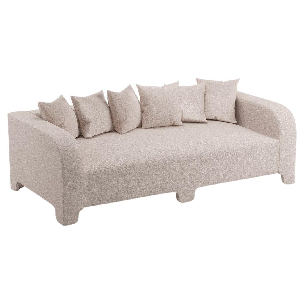 Popus Editions Graziella 3 Seater Sofa in Mole Malmoe Terry Upholstery For Sale