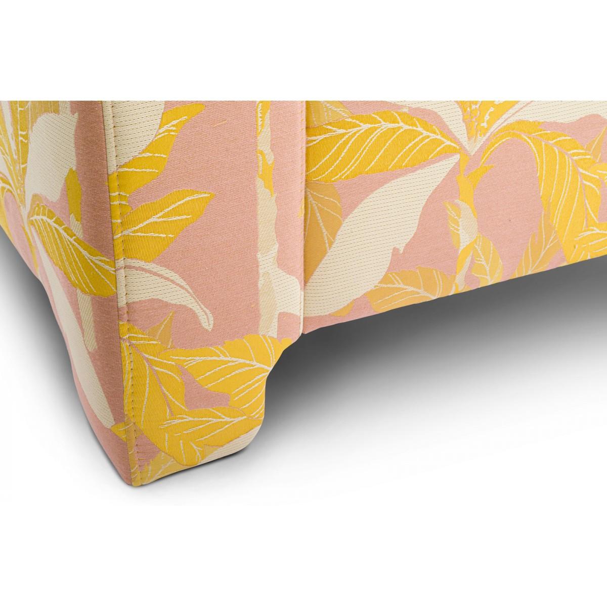 Popus Editions Graziella 3 Seater Sofa in Pink Miami Jacquard Fabric For Sale 3