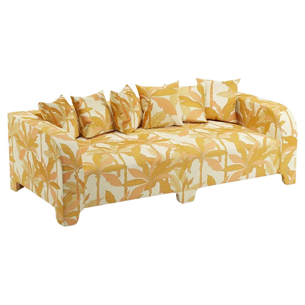 Popus Editions Graziella 3 Seater Sofa in Rust Miami Jacquard Fabric For Sale