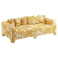 Popus Editions Graziella 4 Seater Sofa in Rust Miami Jacquard Fabric