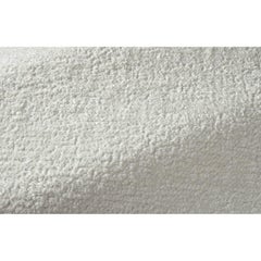 Popus Editions Graziella 4 Seater Sofa in White Venice Chenille Velvet Fabric