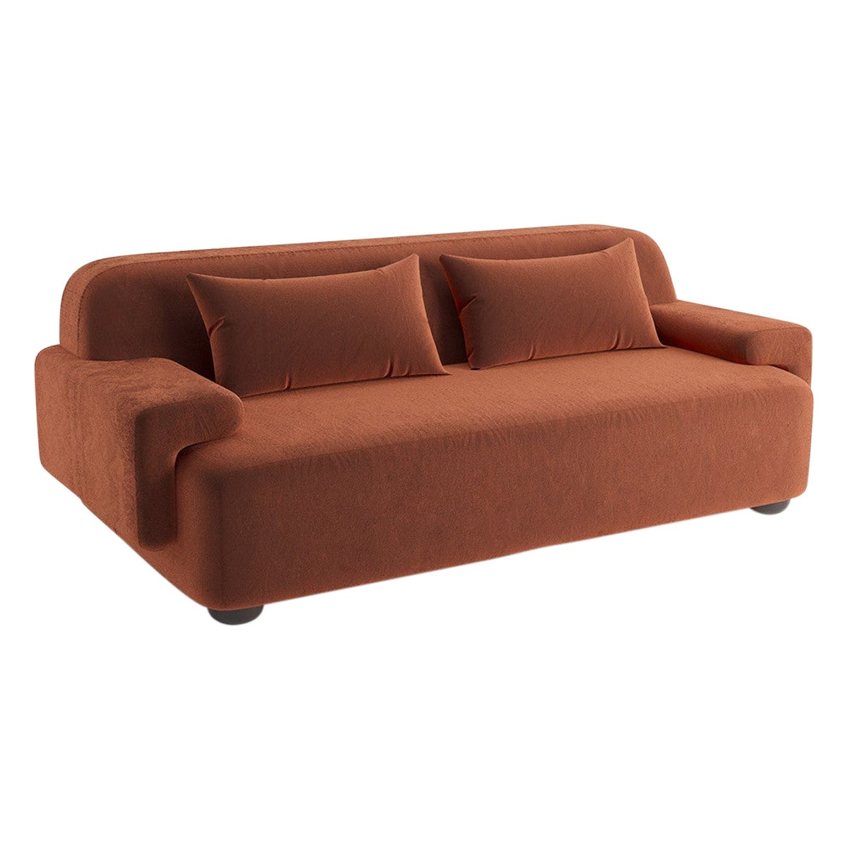 Canapé Popus Editions Lena 2,5 Seater en tissu de velours ambré de Côme