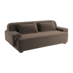 Popus Editions Lena 3 Seater Sofa mit brauner Verone-Samtpolsterung