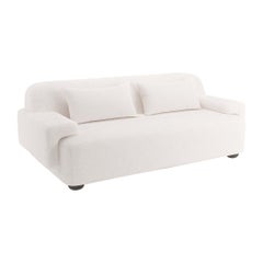 Popus Editions Lena 3 Seater-Sofa aus elfenbeinfarbenem Megeve-Stoff mit Strickeffekt