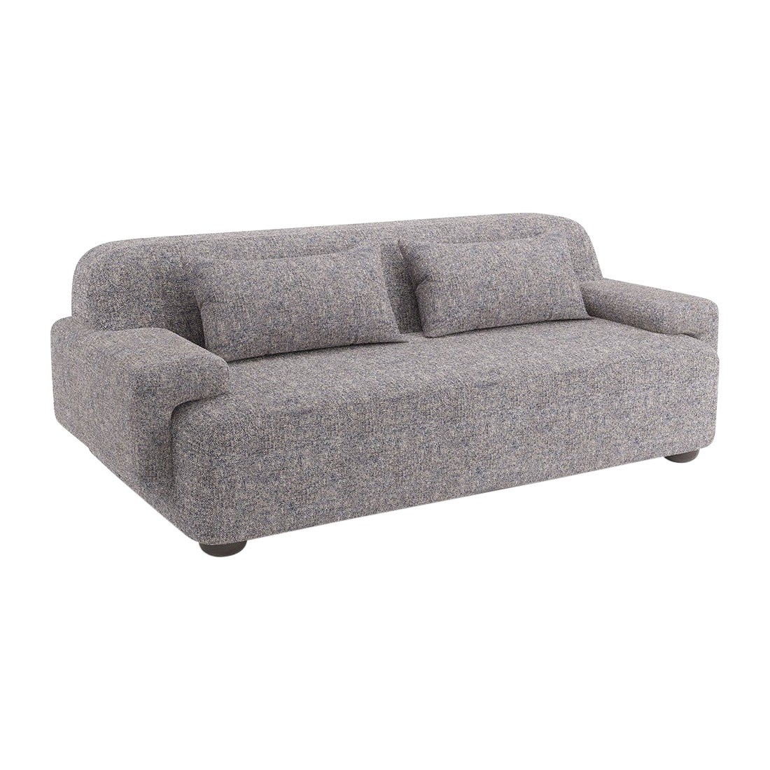Popus Editions Lena 3 Seater Sofa in Marine London Linen Fabric