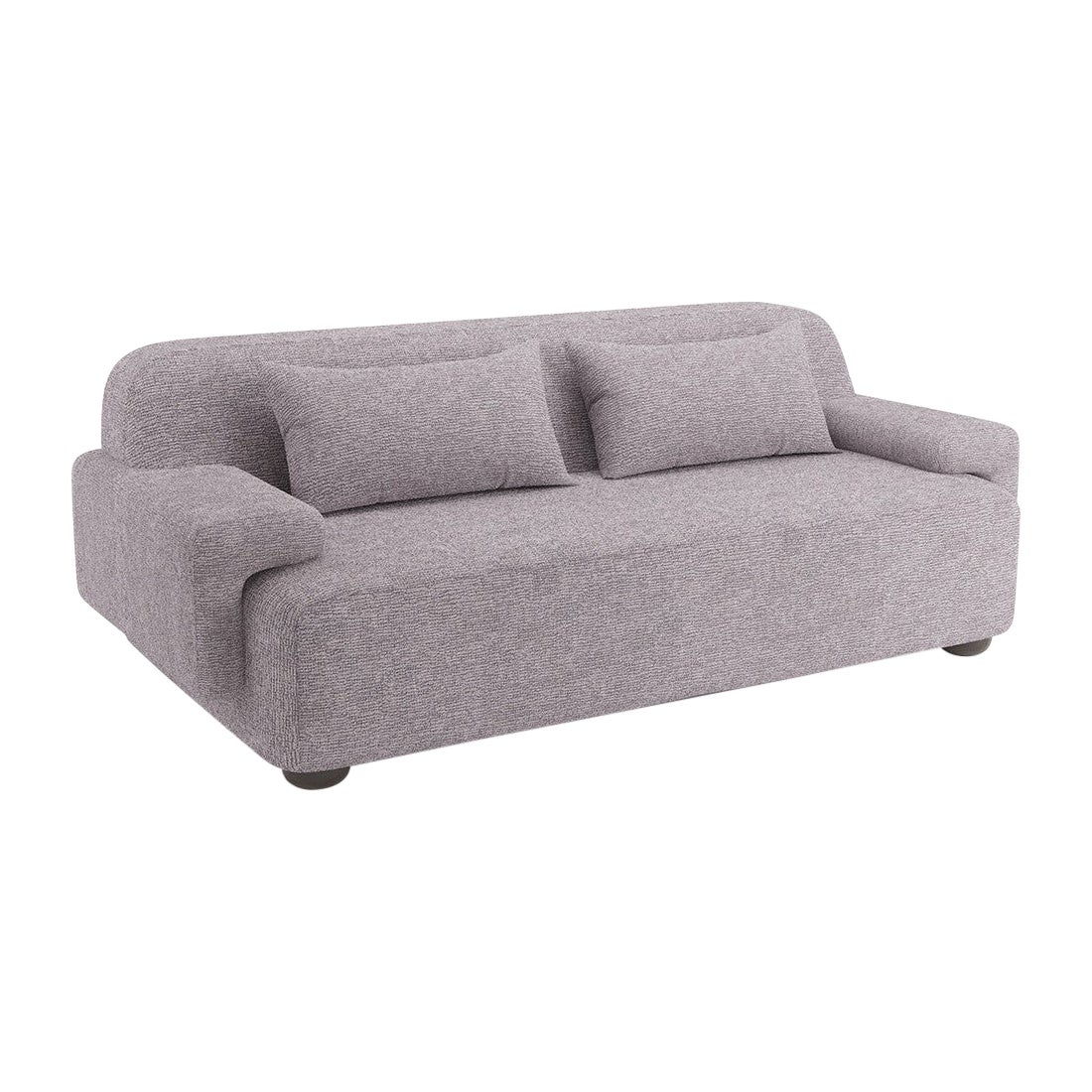 Popus Editions Lena 3 Seater-Sofa aus Maus Megeve-Stoff mit Strickeffekt