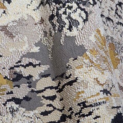 Popus Editions Sofá Lena 4 plazas tapizado en Jacquard Marrakech Carbón