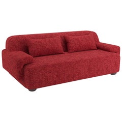 Popus Editions Lena 4 Seater Sofa in Terracotta Venice Chenille Velvet Fabric