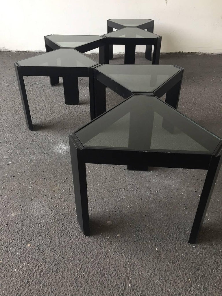Porada Arredi Geometric Stackable Nesting Tables at 1stDibs