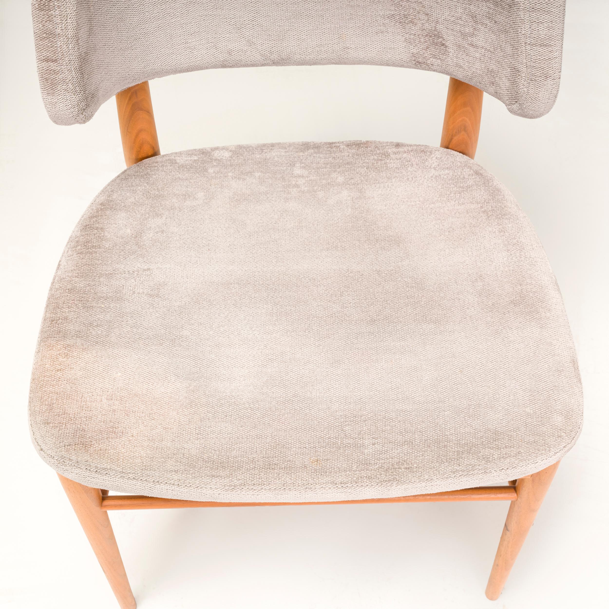 Porada Oak & Grey Fabric Nissa Dining Chair 5