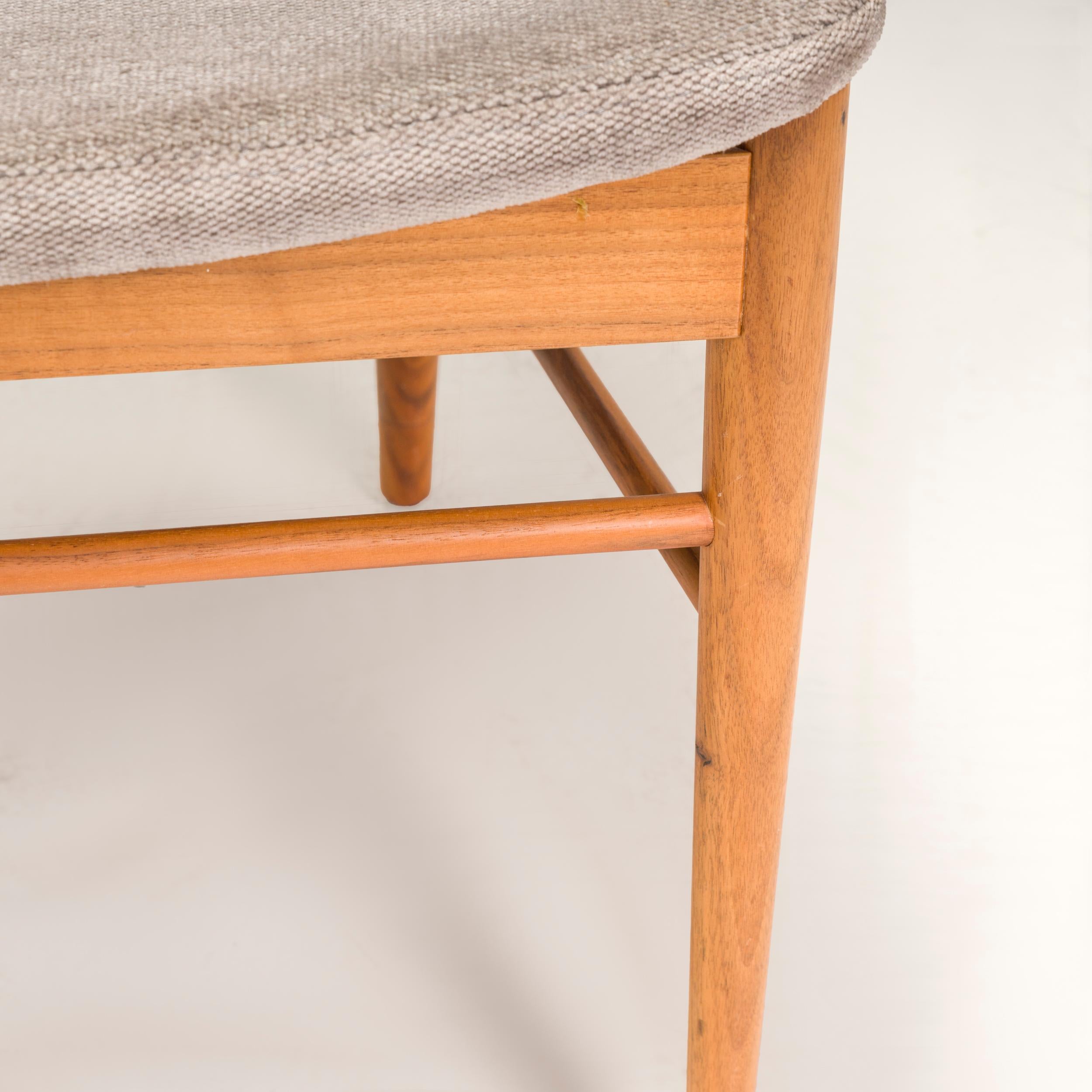 Porada Oak & Grey Fabric Nissa Dining Chair 6
