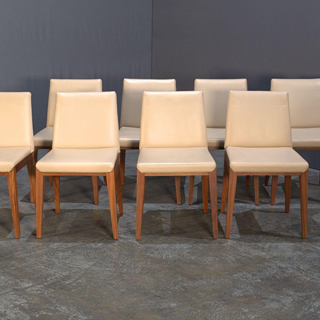 XXIe siècle et contemporain Porada Tama Leather Dining Chair en vente