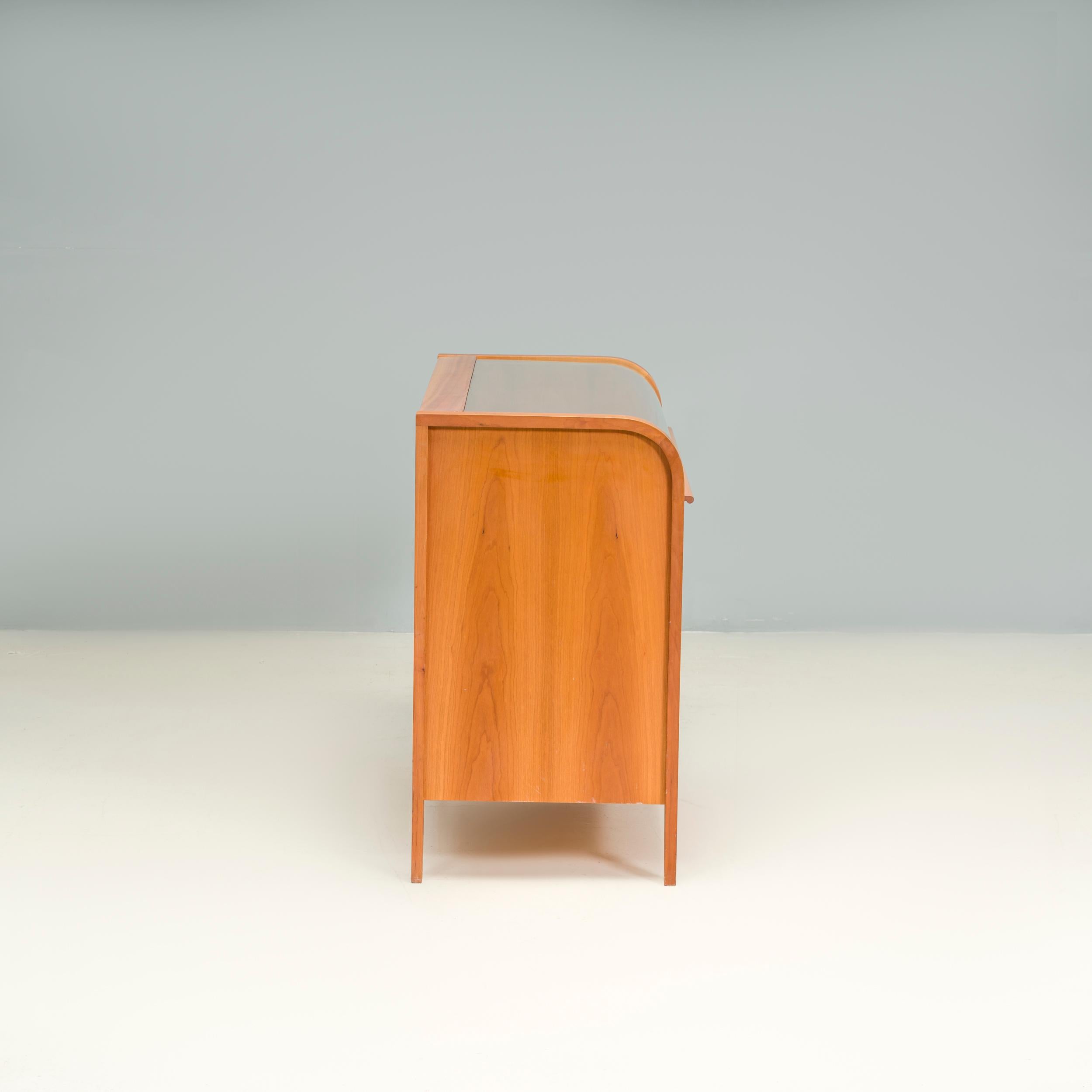 Italian Porada Wood & Glass Vitrine Sideboard