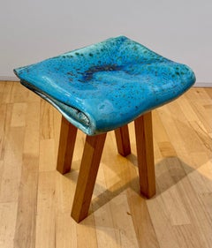 Taburete de porcelana y roble, Judith van den Boom, Países Bajos, 2012