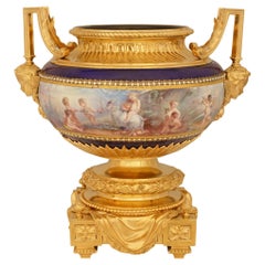 Porcelain and Ormolu centerpiece planter, attributed to Henri Picard