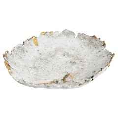 Porte-encens en porcelaine et grès couvert d'or