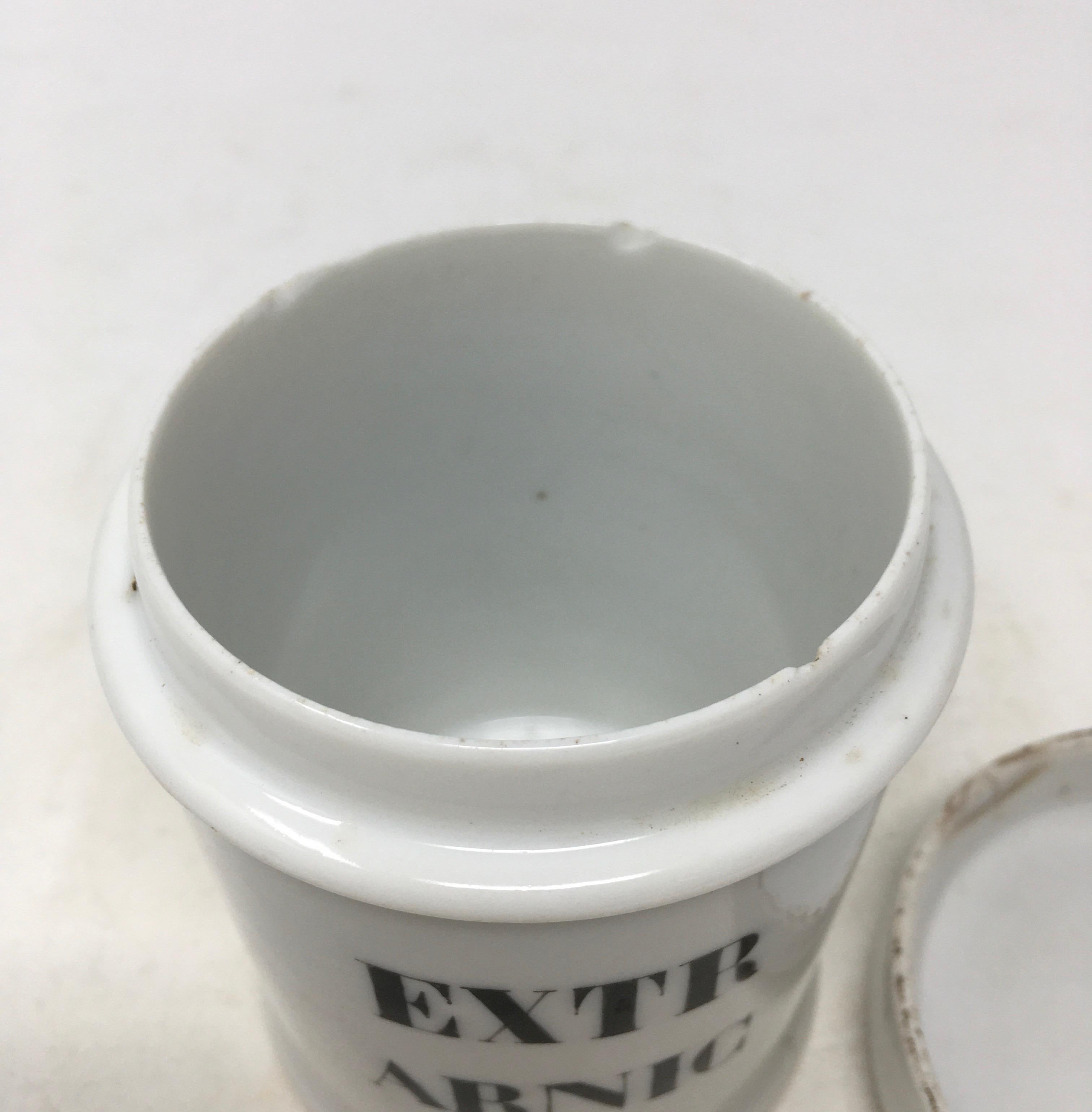 Porcelain Apothecary Jar For Sale 1