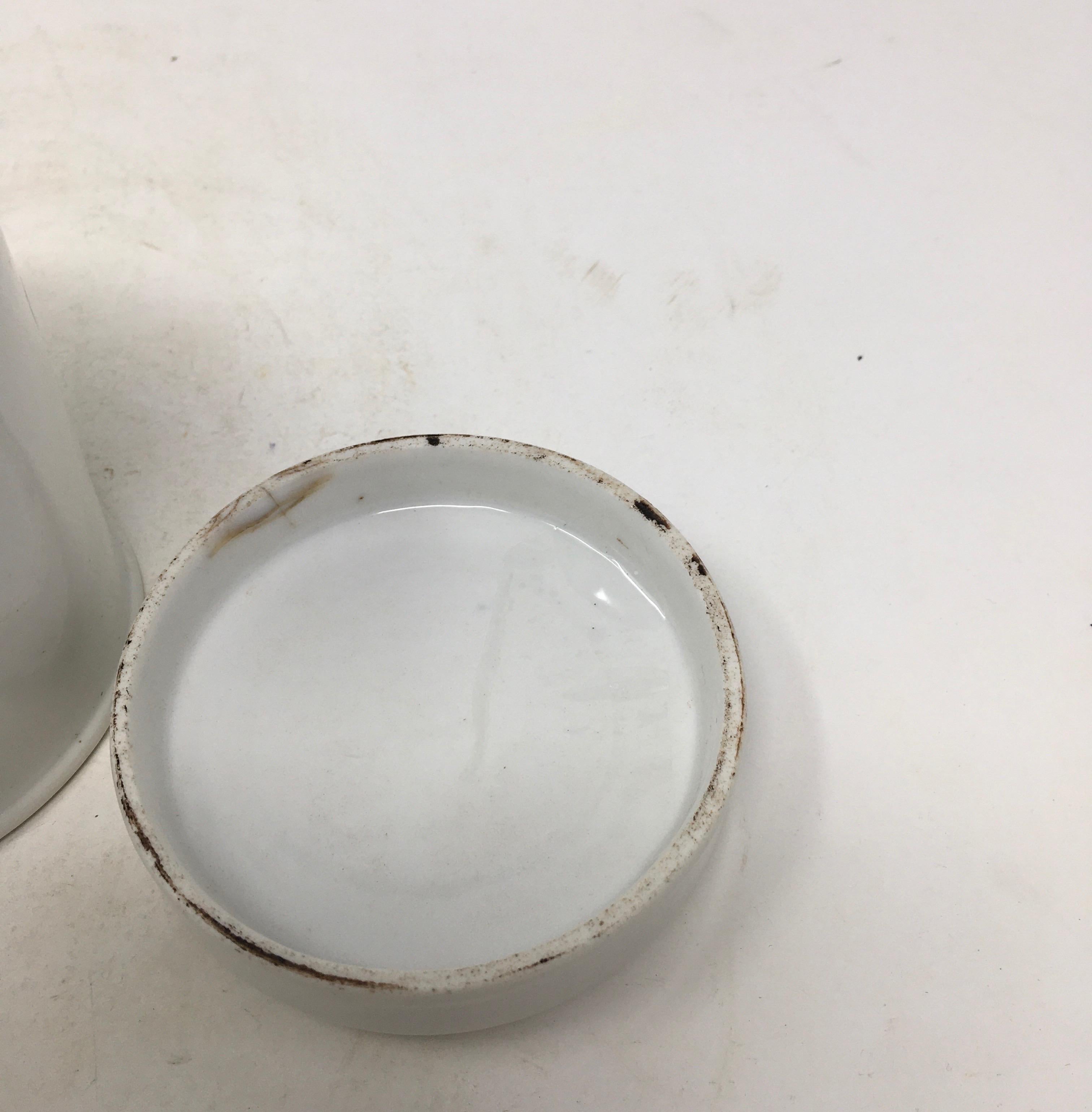 Porcelain Apothecary Jar For Sale 3