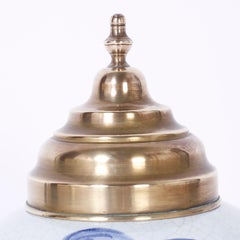 Barattolo per tabacco da farmacia in porcellana