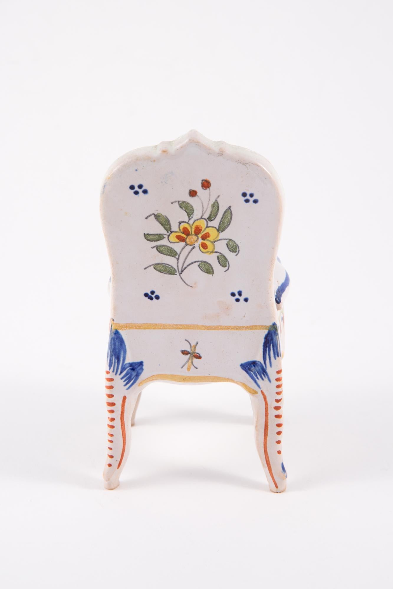 Boîte à bijoux en porcelaine pour fauteuil Bon état - En vente à Paris, FR