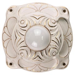 Porcelain Art Deco Style Wall Light from the Netherlands, 1940s