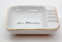 Porcelain Ashtray Dish Belgium Collectible "La Marelle" 1960s