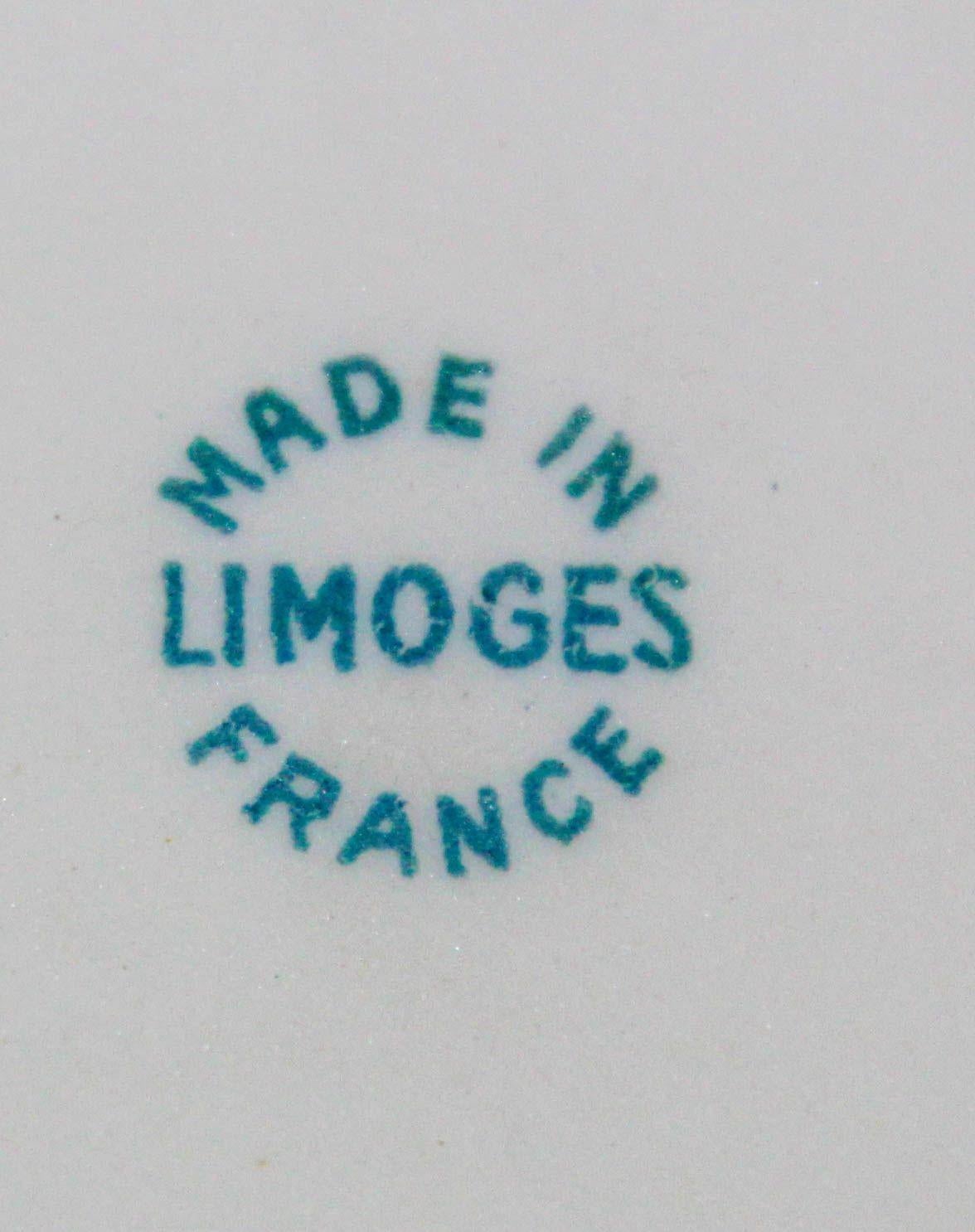 Aschenbecher aus Porzellan Limoges Paris Arc de Triomphe, handbemalte Schale, Frankreich 1960er Jahre im Angebot 1