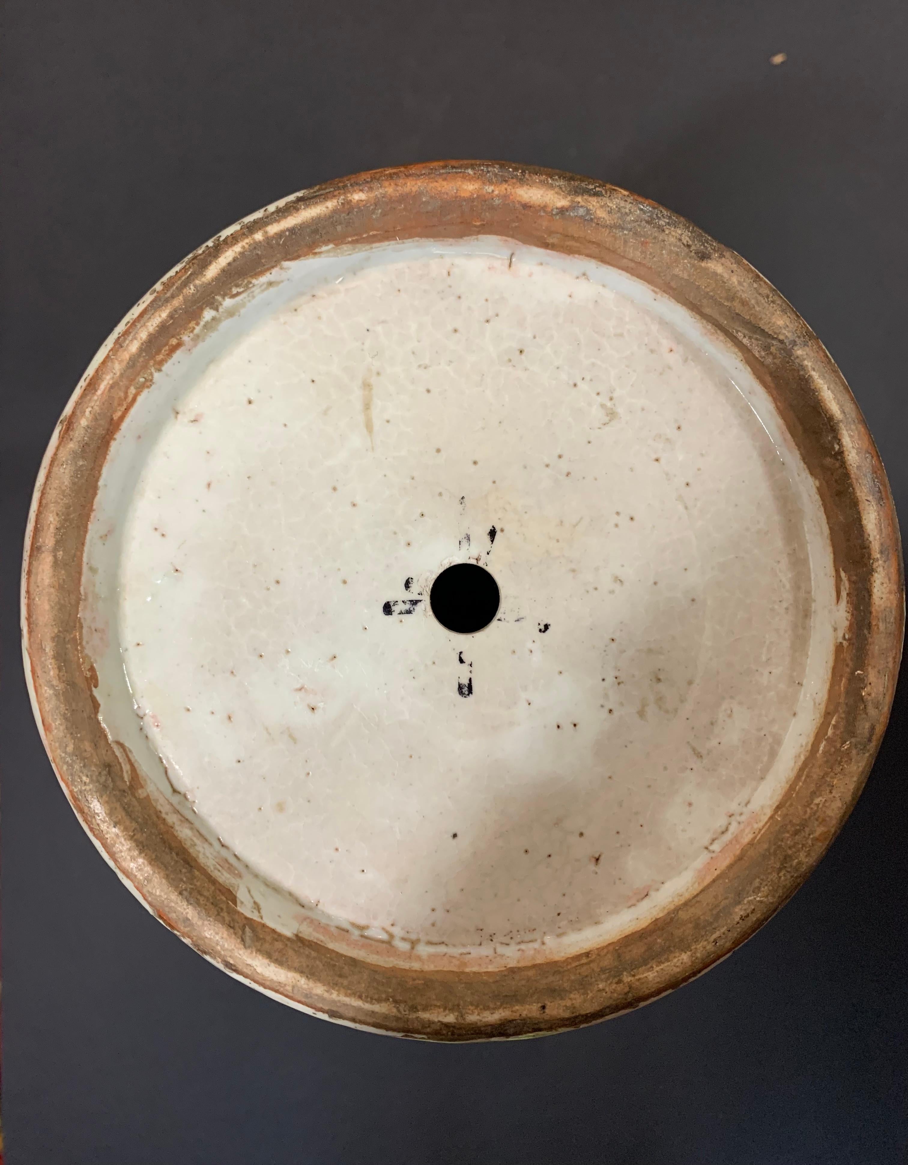 Vaso a balaustro in porcellana 