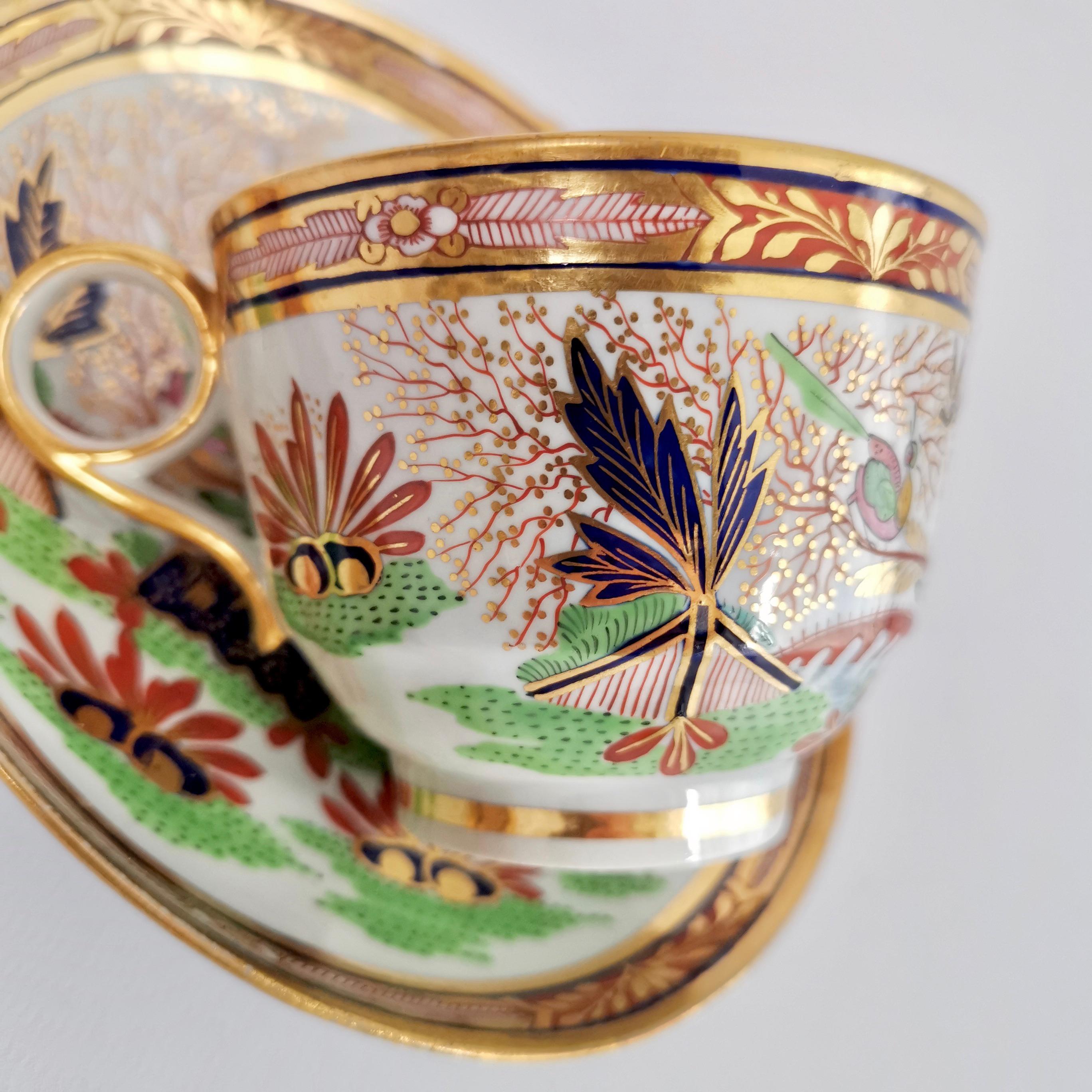 Porcelain Barr Flight & Barr Teacup, Rich Imari Pattern, Regency, circa 1811 4