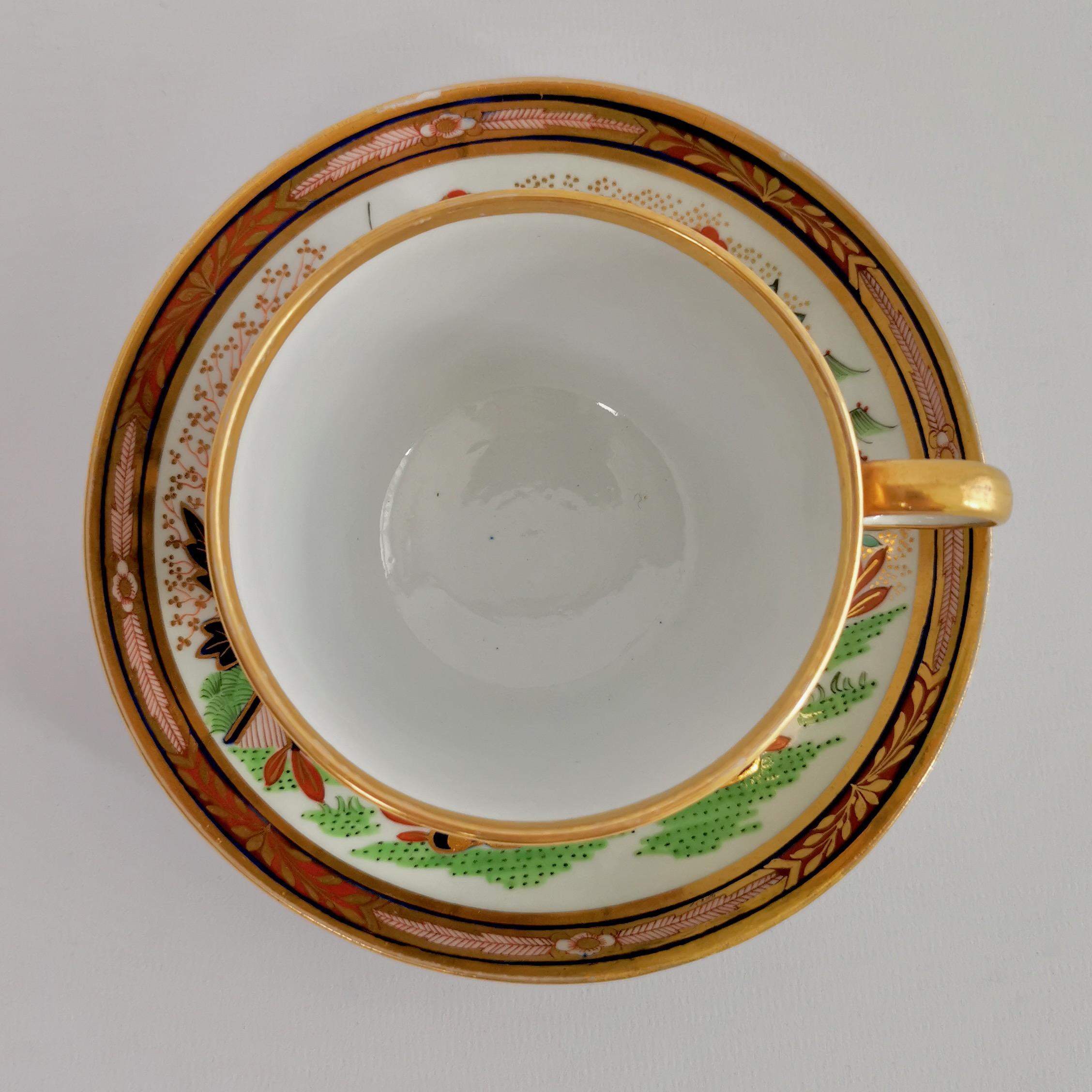 Porcelain Barr Flight & Barr Teacup, Rich Imari Pattern, Regency, circa 1811 8